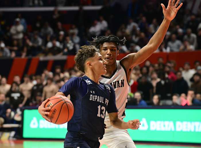 DePaul Prep Mount Carmel Illinois boys basketball March 9 2024 Tim Vizer 26822